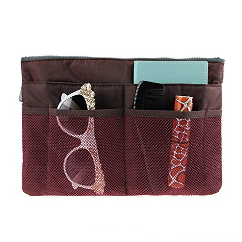 FakeFace Multi-funtional Nylon Zipper Travel Handbag Pouch / Bag in Bag / Insert Organizer /