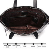 Bison Denim Classic Laptop Shoulder Messenger Bag Handle Bag Briefcase Business Bag Satchel Black