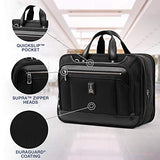 Travelpro Luggage Platinum Elite 16" Expandable Business Briefcase, Shadow Black, One Size