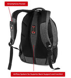 Swissgear Travel Gear Lightweight Bungee Backpack (Heather Grey) - For School, Travel, Carry On,