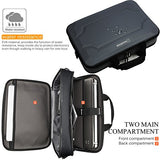 NiceEbag Rugged Armor Laptop Briefcase Messenger Bag with Rainproof Resilient Shock Absorption