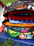 Marvel Kawaii Avengers Boys Girls 16" School Backpack (One Size, Black/Multi)