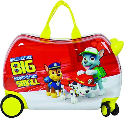 Nickelodeon Paw Patrol Carry On Luggage 20" Kids Ride-On Suitcase Optional Bonus Activity Pack (Red Job - Alone)