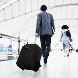 Rolling Backpack, Gonex Water Repellent Wheeled Backpack Nylon 20inch Black