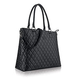 Solo Waldorf Tote with 15.6 Inch Laptop Compartment, Black