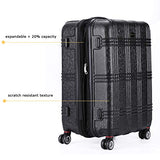 Expandable Spinner Luggage Set,Tsa Lightweight Hardside Luggage Sets, 20" 24"28 Inches Luggage