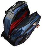 SwissGear Skywalk Double Gusset 16" Padded Laptop Backpack -Black-Blue