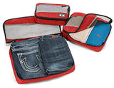 Premium 3pc Travel Orgenizer Packing Cube Set (Red)