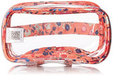 Vera Bradley Lighten up 3-1-1 Cosmetic, Polyester, Coral Meadow, One Size