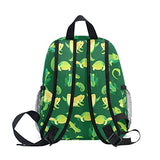 GIOVANIOR Frogs And Reptiles Lightweight Travel School Backpack for Boys Girls Kids