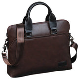 Mens Business Laptop Briefcase, Berchirly Men Bag PU Leather Messenger Bag For Work Computer Casing