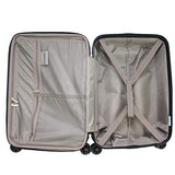 Chariot Crystal 3-Piece Expandable Lightweight Spinner Luggage Set - Champagne