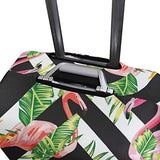 GIOVANIOR Tropical Flamingo Parrot Luggage Cover Suitcase Protector Carry On Covers