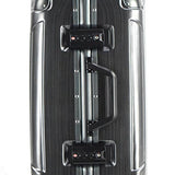 TPRC 20" "Luna Collection" Carry-On Luggage with Sturdy Aluminum Frame, WIDE-BODY, Dual 8-Wheel Spinner System, and TSA Locks, Brushed Black Color Option