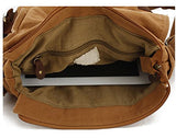 Business Canvas Bag for men, Berchirly Vintage Canvas Shoulder Messenger Travel Crossbody Bag