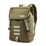 American Tourister Side Step Backpack Green/Grey/Orange