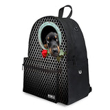 Youngerbaby Cute Dog Printing Backpack Unisex School Bag For Teens Boys Students
