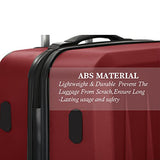 Fochier Luggage 3 Piece Set Hardshell Lightweight Spinner Suitcase 20in24in28in