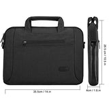 ProCase 14-15.6 Inch Laptop Bag Messenger Shoulder Bag Briefcase Sleeve Case for 15" Macbook Pro, 14 15 15.6 Inch Laptop Ultrabook Notebook MacBook Chromebook Computer -Black