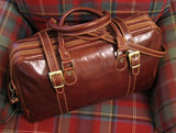 Floto Luggage Trastevere Duffle Travel Bag, Vecchio Brown, Medium