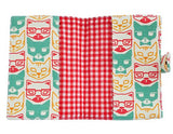 Kitten Cat Vintage Patterns Canvas Passport Holder Protect Cover Case