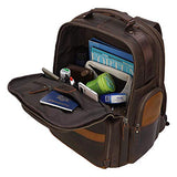 TIDING Leather Backpack 15.6 inch Laptop Backpack Vintage Business Travel Bag Large Capacity School Daypacks with USB Charging Port & YKK Zippers