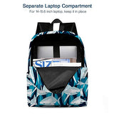 Shark School Backpack, Lightweight Cute Kids Backpack Classic Bookbag Cool Daypack for Teen Boys Girls High School Student, 17 Inch