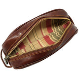 Floto Italian Leather Pencil Case Dopp Kit Toiletry Bag Shave Kit