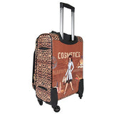 Nicole Lee Women'S 20" 4 Wheels Expandable Carry-On Luggage Cheetah Print, Cosmetics