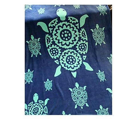 Vera Bradley Throw Blanket, Fleece (Marine Turtles)