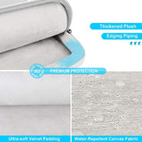 Lacdo 360° Protective Laptop Shoulder Bag Sleeve Case for 13 Inch New MacBook Air | 13 Inch New MacBook Pro 2016-2020 | Surface Book 3 2 | MacBook Pro 2012-2015 | 13" HP Acer ASUS Computer, Gray