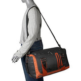 Hadaki Jet-Setter Duffle Bag, Black/Rust