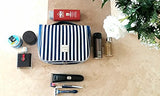 7Senses Hanging Toiletry Bag - Large Capacity Travel Bag for Women and Men - Toiletry Kit, Cosmetic Bag, Makeup Bag - Travel Accessories,Navy Blue