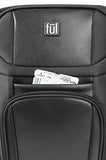 Ful Crosby Carry-on Luggage, Narrow Profile for Underseat Storage, Black"