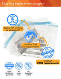 Travis Travel Gear Space Saver Bags. No Vacuum Rolling Compression, Pack Of 8