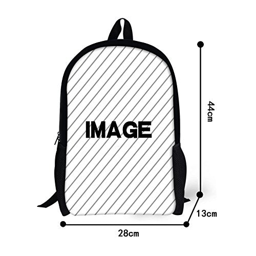 Bigcardesigns Schnauzer Backpack for Boys School Book Bag Teenagers