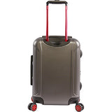 Original Penguin Crest 21" Hardside Carry-On Spinner Luggage, Charcoal
