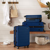 AmazonBasics 2 Piece Hardside Spinner Travel Luggage Suitcase Set - Navy