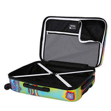 Mia Toro Italy-Vortice Hardside Spinner Luggage Carry-on, Multicolored