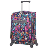 Lily Bloom Luggage Large Expandable Design Pattern Suitcase With Spinner Wheels For Woman (Aquarium Life, 28in) | Suitcases