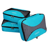 3pcs Set Packing Cubes, G4Free Luggage Packing Organizers Accessories Bags For Travel (3pcs:Blue)