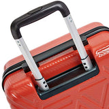 AmazonBasics Pyramid Luggage Spinner with TSA Lock, 20-Inch Carry-On, Red