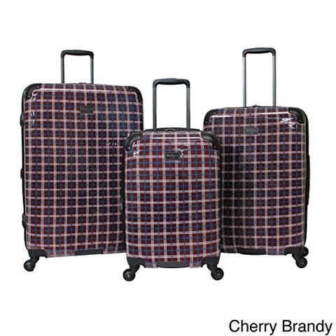 Ben Sherman Glasgow 3-Piece Lightweight Luggage Set Red
