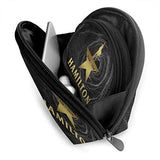Gltiosr Musical Hamilton Star Logo Womens Shell Portable Travel Toiletry Bags Clutch Pouch Cosmetic