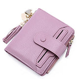 BOBILIKE Genuine Leather Bifold Wallet Small Coin Purse Card Holder ID Window Wallets for