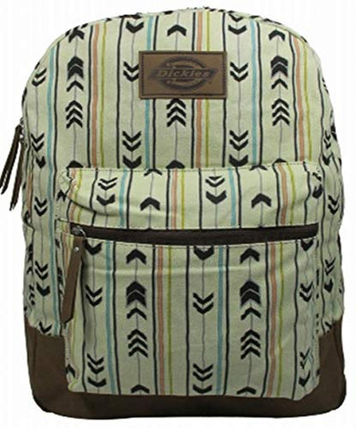 Dickies Cotton Canvas Hudson Backpack, Arrows Stripes Student School Travel Pack