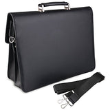 On Sale S-Zone Mens Microfiber Leather Flapover Briefcase Messenger Bag Fit 14 Inch Laptop Bag