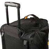 A.Saks Expandable 25in.Nylon Wheeled Duffel in Black