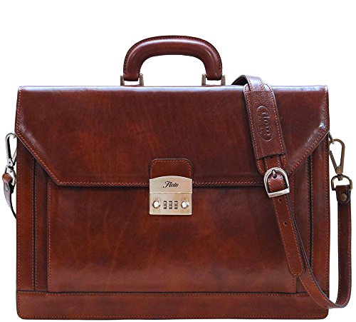 Floto Venezia Combo Full Grain Leather Briefcase Attache