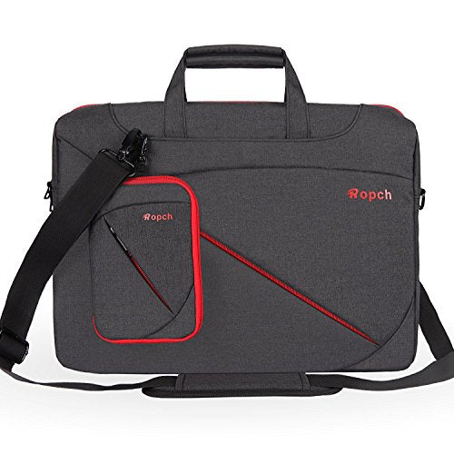 Ropch Laptop Bag 15.6 Inch Briefcase Shoulder Messenger Bag Water Repellent Laptop Computer Bag